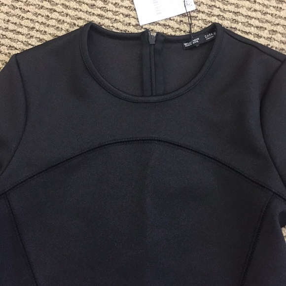 NWT Zara long sleeve crop top size S - Picture 3 of 5